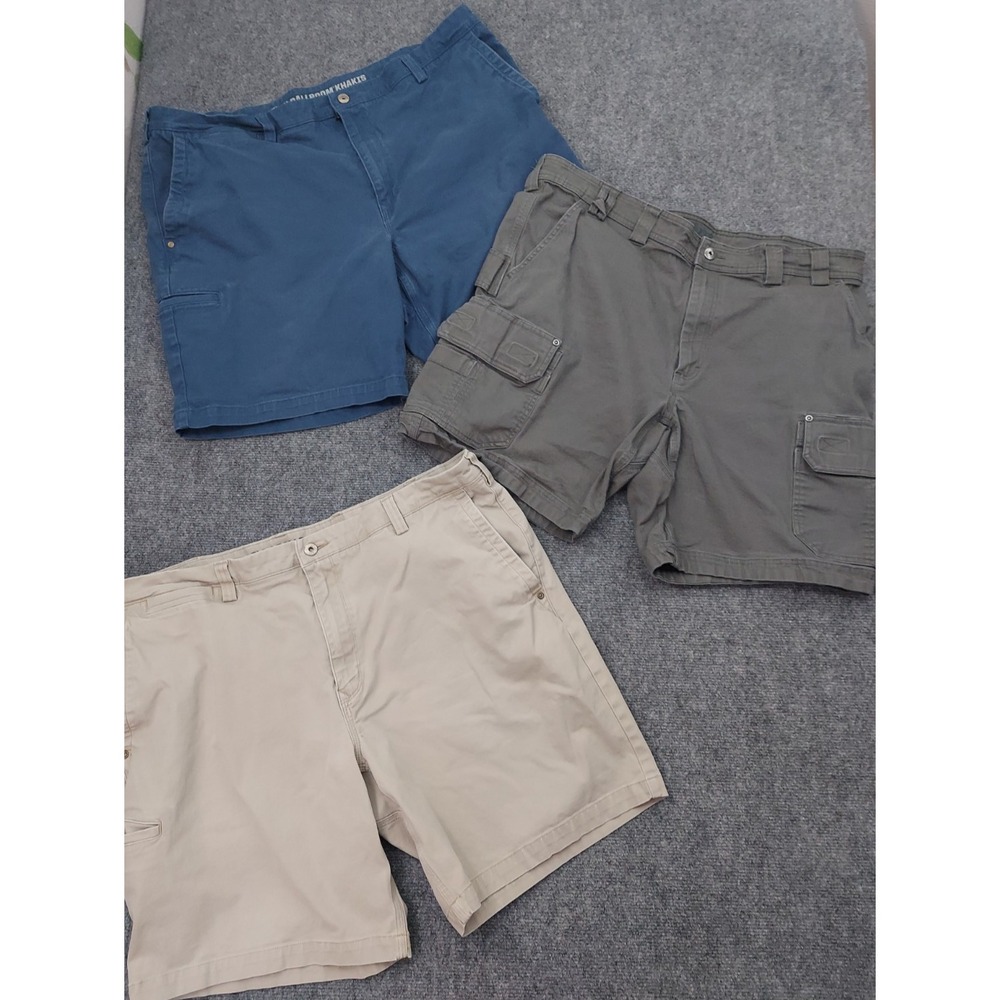 Lot 3 DULUTH Shorts Mens 42 Beige Brown FLEX FIRE HOSE BALLROOM Cargo Khakis